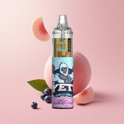 Праскова Синьо боровинка RandM Fumot Tornado 7000 пуфове RGB Light Bulgaria vape wholesale