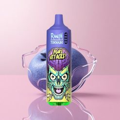 Синьо боровинка комбинация RandM Fumot Tornado 9000 пуфове 18 mL Bulgaria vape wholesale