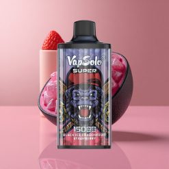 Черен Лед Драконов плод Ягода Vapsolo Super 15000 пуфса 40ml Bulgaria vape wholesale